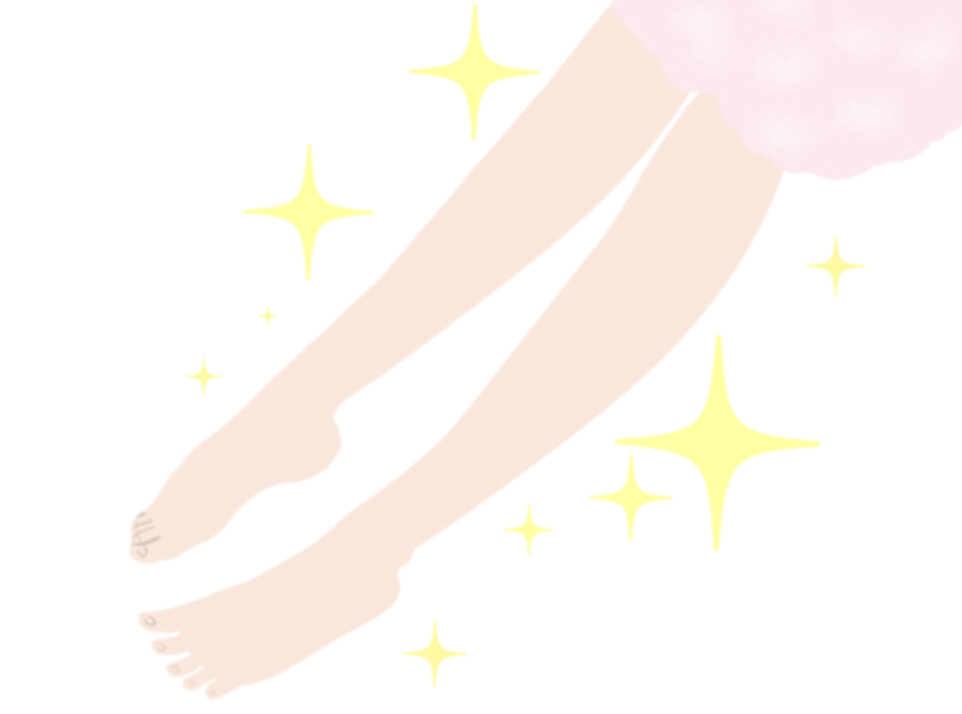 ピラティスで内転筋を鍛えたイメージの足