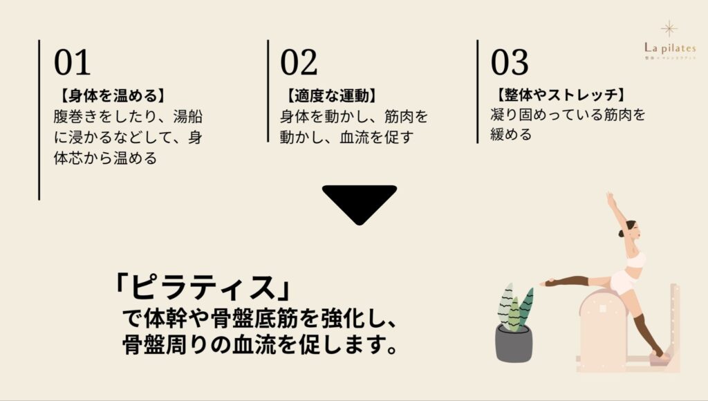 (La pilates)
妊娠中に大事なこと