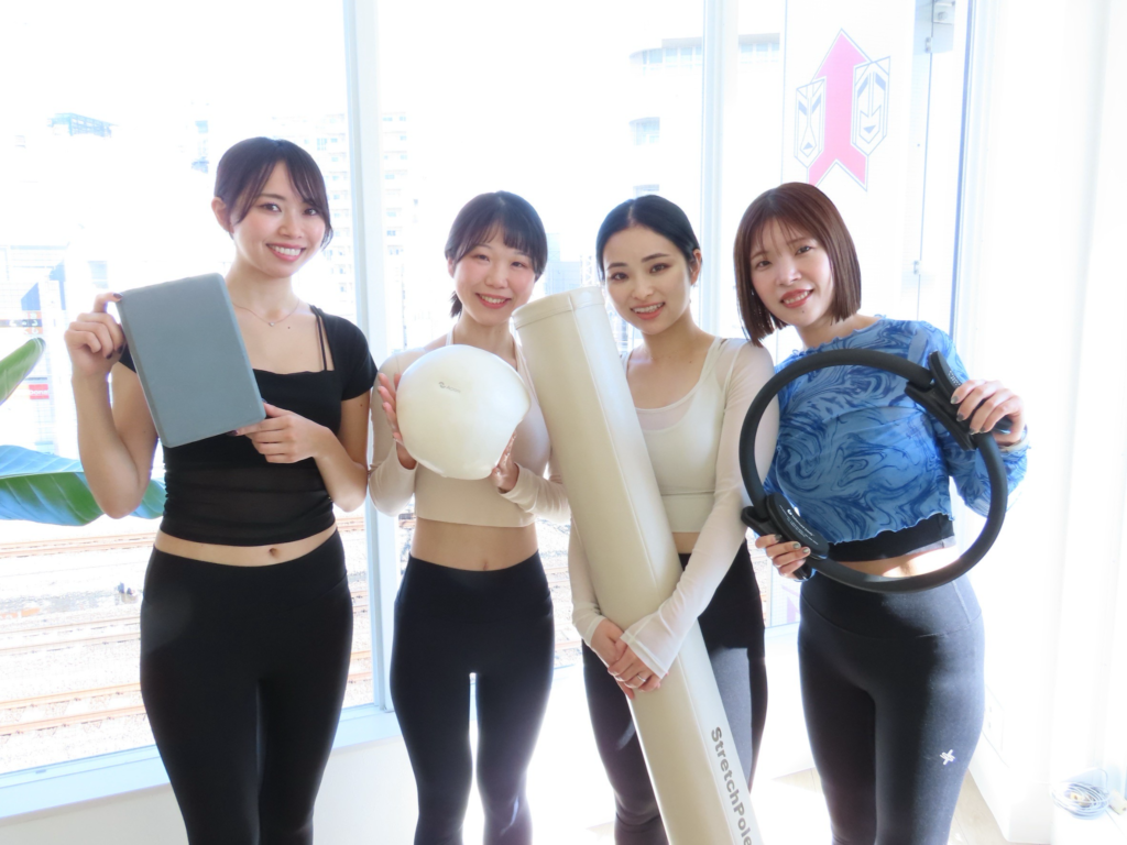 La pilates吉祥寺店で働くインストラクターの写真