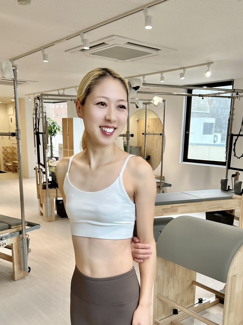 La pilates長野店の女性インストラクター