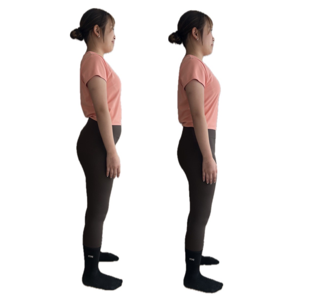 体験一回での体型の変化