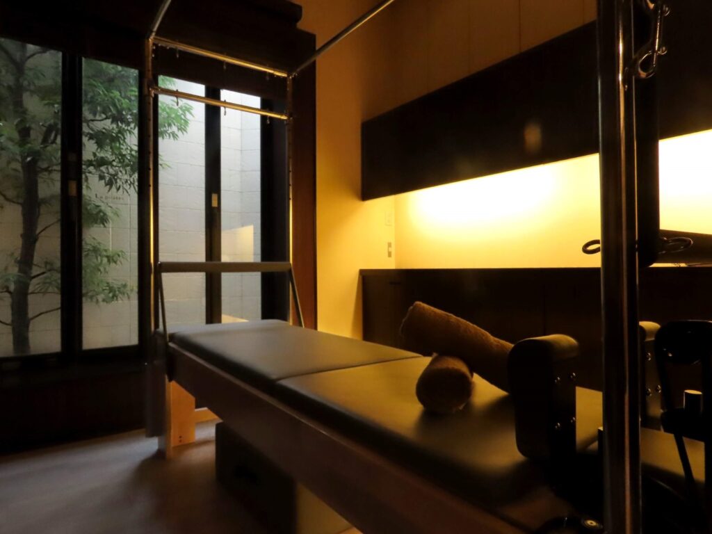 La pilates宮崎店の個室スタジオ