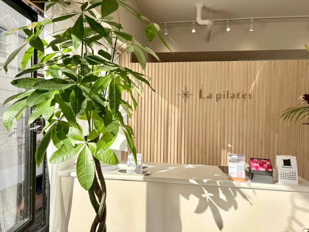 La pilatesスタジオ受付写真