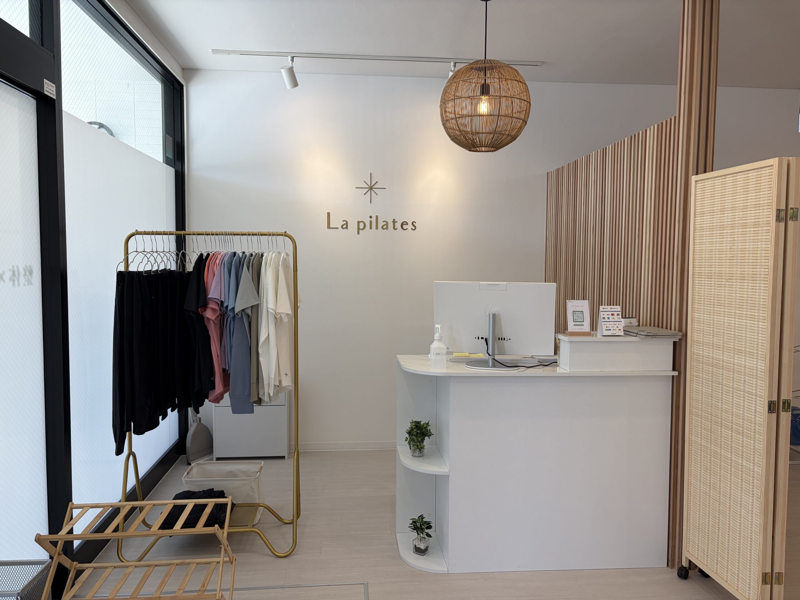 La pilatesいわき店の受付