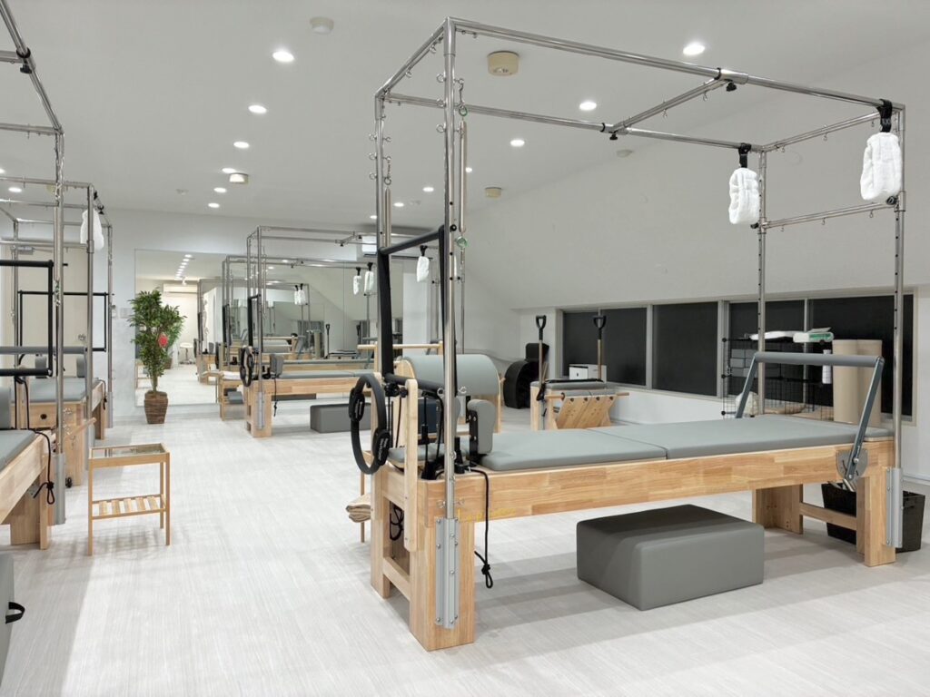La pilates仙台店の綺麗な内装