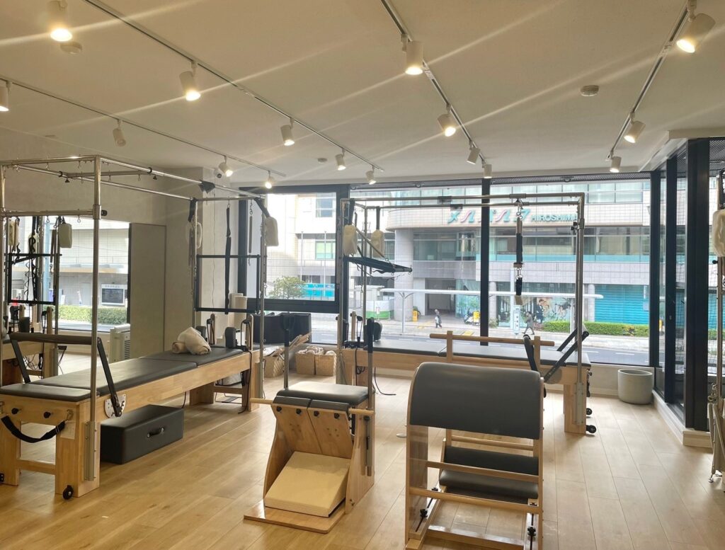 La pilates広島店の店内