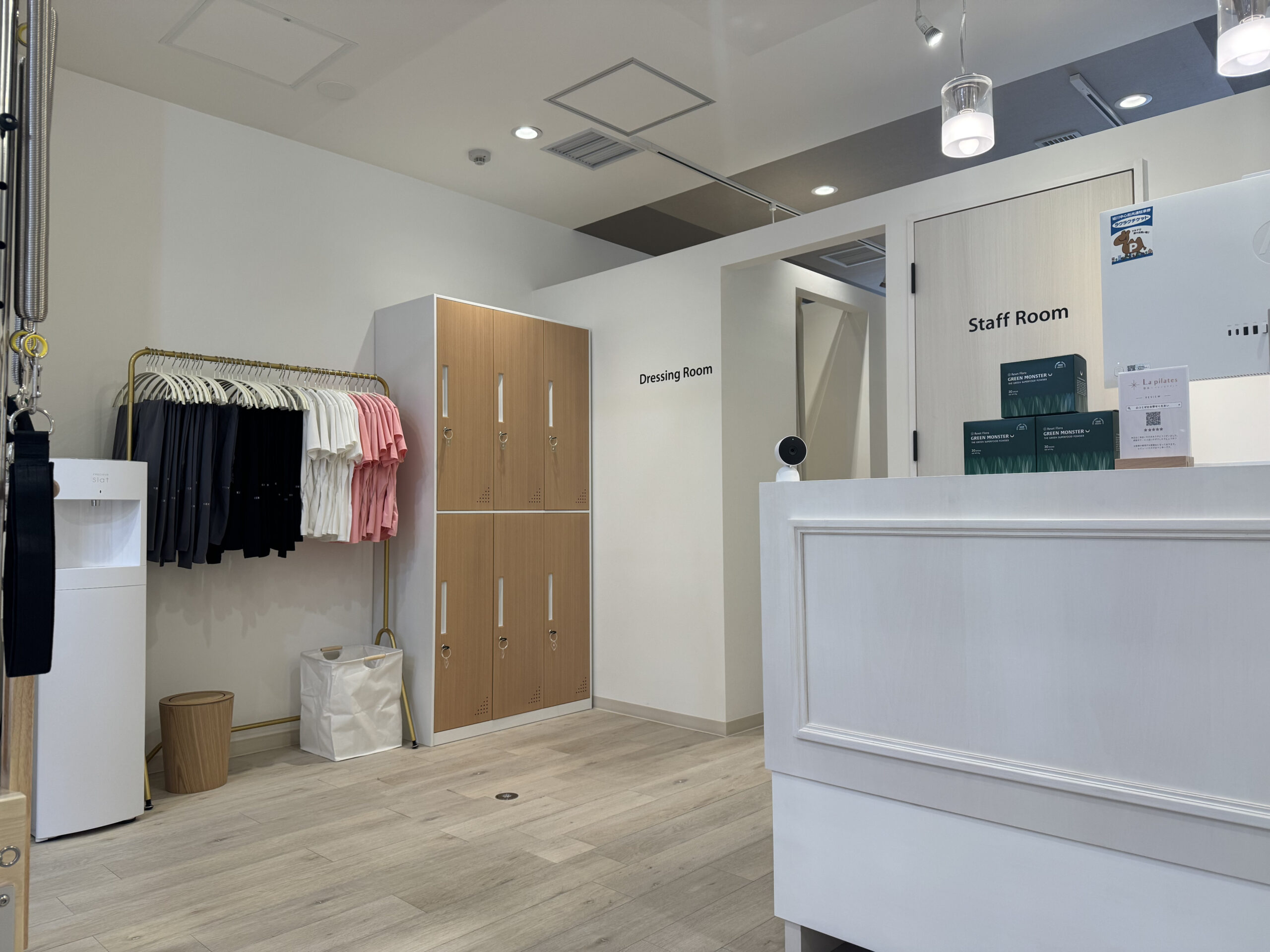 La pilates旭川店受付