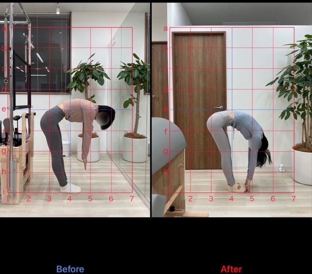 La pilatesの実際のお客様のグリッド画像