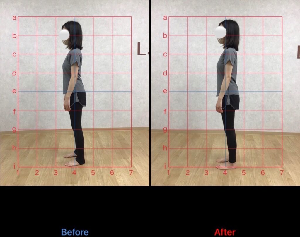 La pilatesの体験レッスンに参加した女性の実際の体の変化