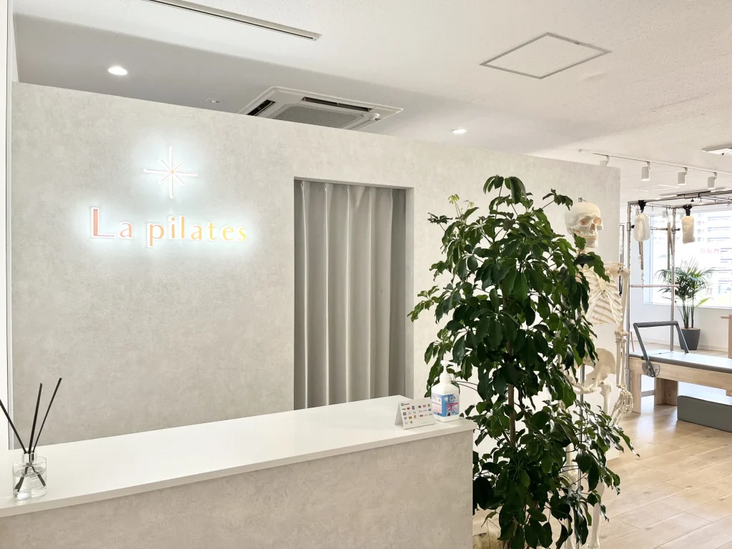 La pilates神戸元町店の受付