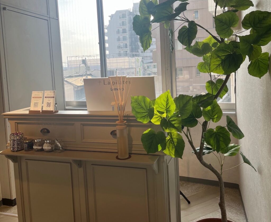 La pilates茅ヶ崎店の店内